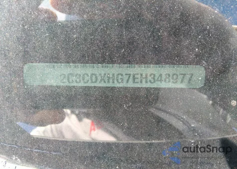 2014 Dodge Charger Sxt из США, поврежденный, VIN 2C3CDXHG7EH348977